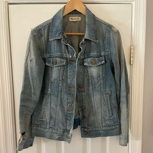 Distressed Madewell Denim Jacket